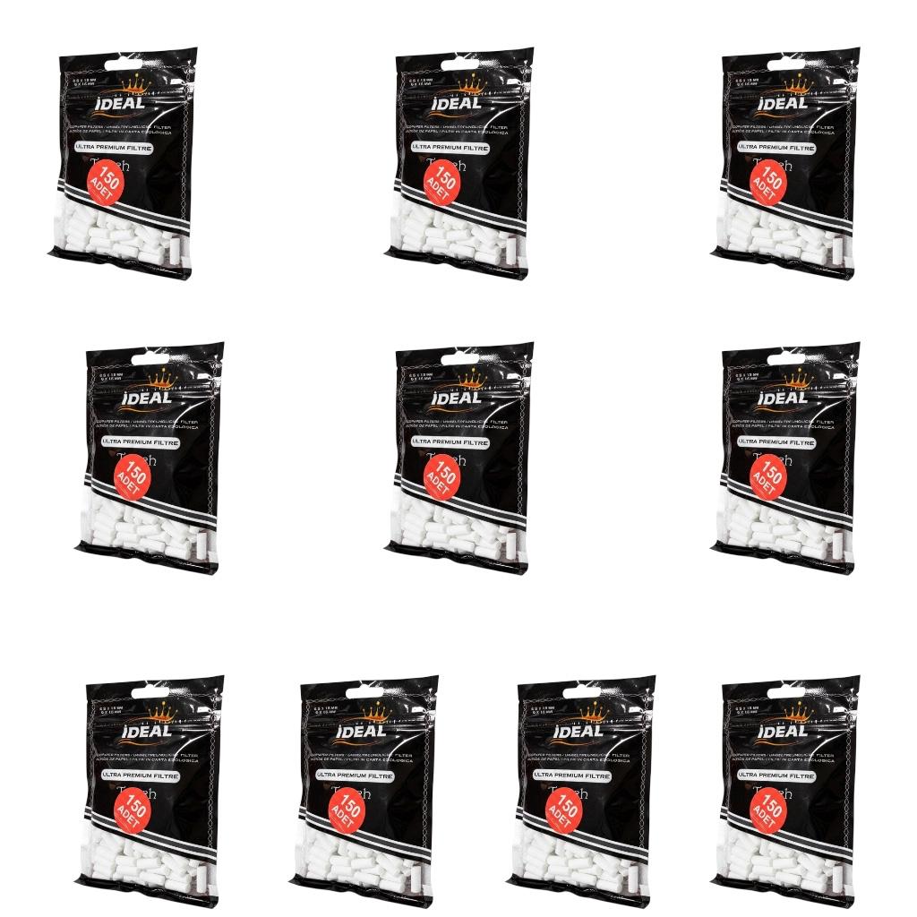 İdeal Slim Pamuklu Filtre 6 mm – 10 Paket (1500 Adet) - Görsel 2