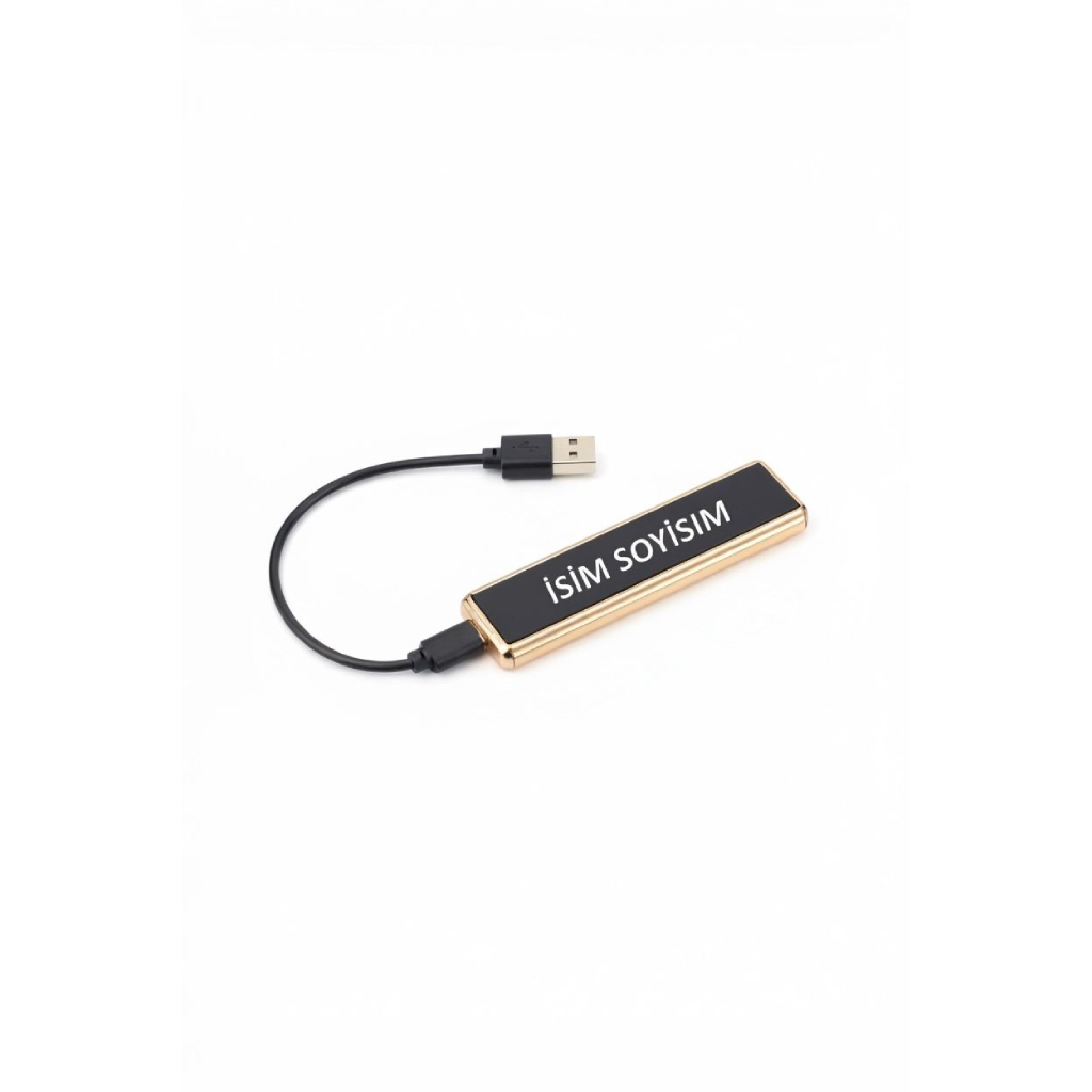 USB Şarjlı Elektrikli Çakmak – Metal Gövde Şarjlı Plazma Çakmak (Kablo Dahil) - Görsel 2