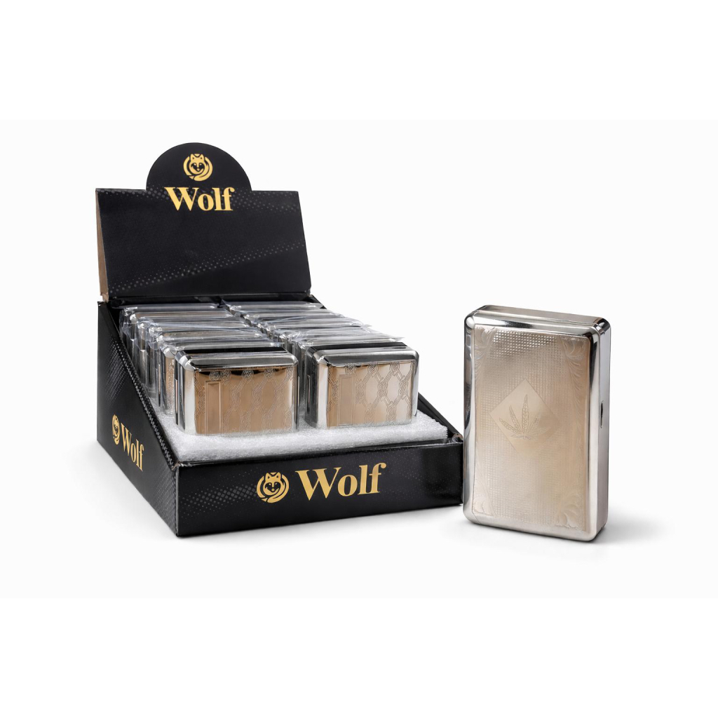 Wolf Büyük Boy Metal Tütün Tabakası – Alman Marka Şık Tasarım - Görsel 2