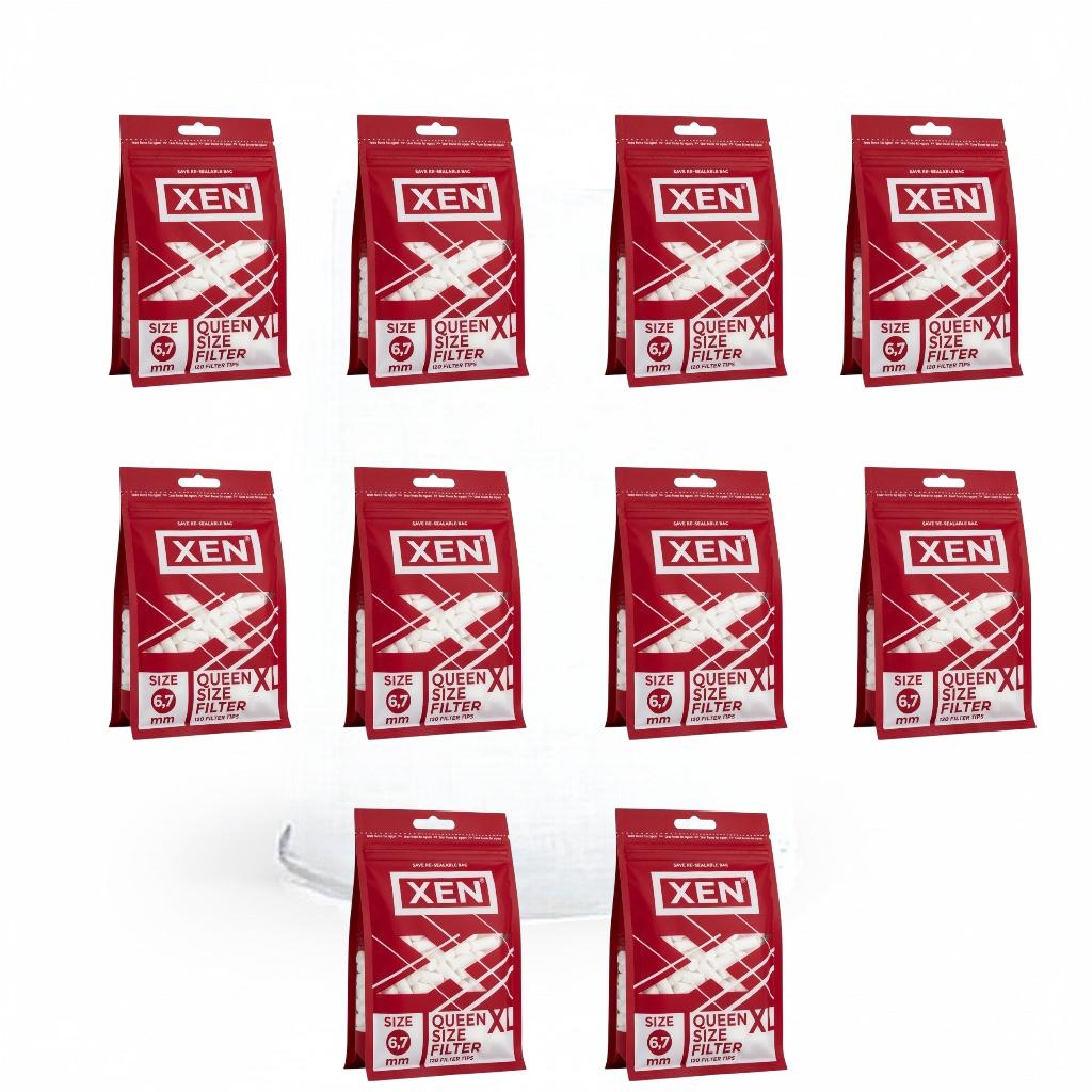 XEN Queen Size XL Pamuklu Filtre 6.7 mm – 10 Paket (1200 Adet) - Görsel 2