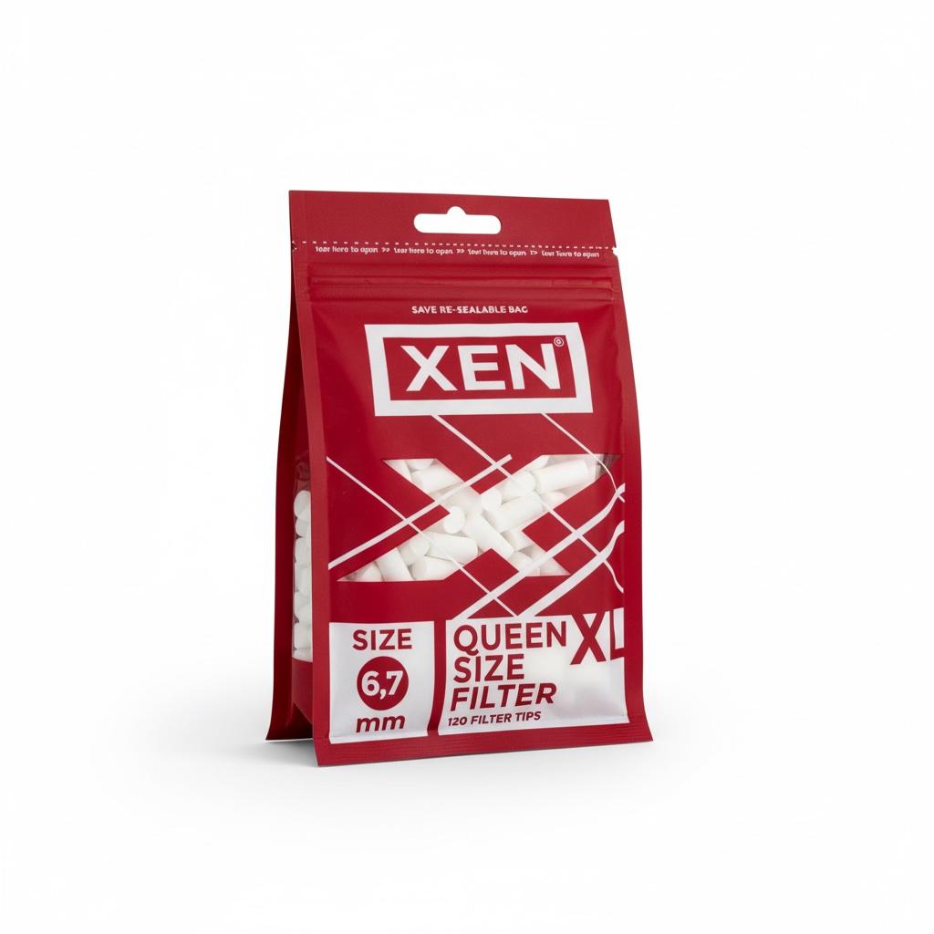 XEN Queen Size XL Pamuklu Filtre 6.7 mm – 10 Paket (1200 Adet) - Görsel 3