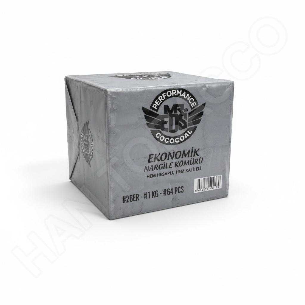 Mr. EDS Ekonomik 26ER Nargile Kömürü – Coco Coal – 26 mm Küp – Uzun Yanış – Uygun Fiyat Performans - Görsel 2
