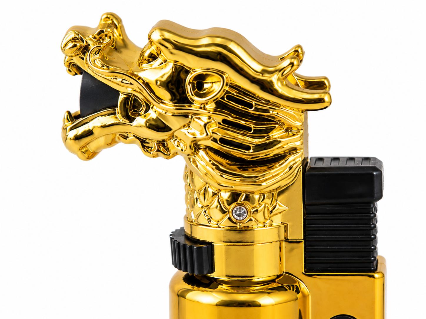 Dragon Flame Premium Ejderha Tasarımlı Jet Alevli Gazlı Çakmak - Görsel 3